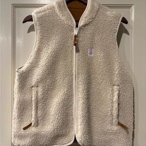 Topo Designs Cream Sherpa Vest